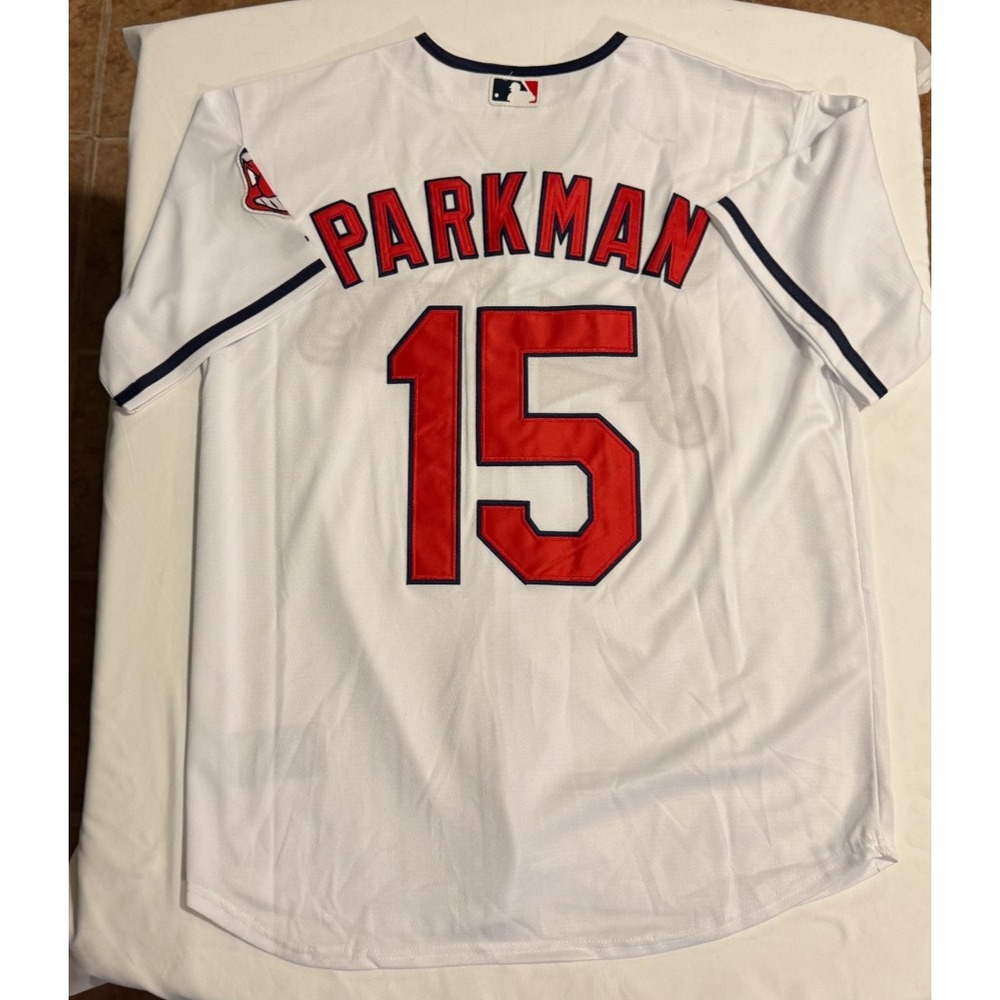 Jack Parkman Cleveland Indians Major League 2 Majestic Jersey - Size XL